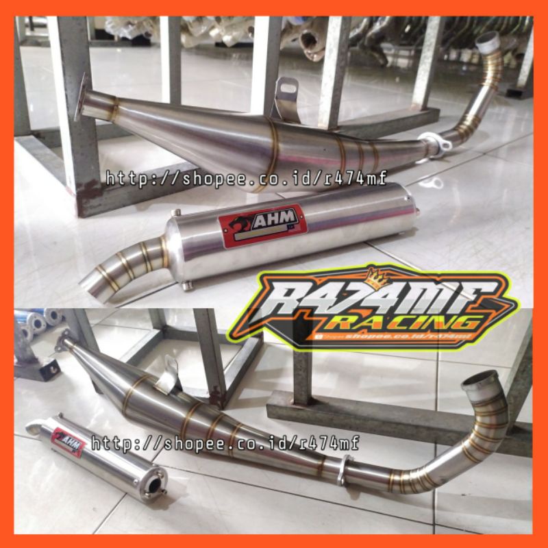 AHM Exhaust For Yamaha Y125Z Y125ZR Stainless steel