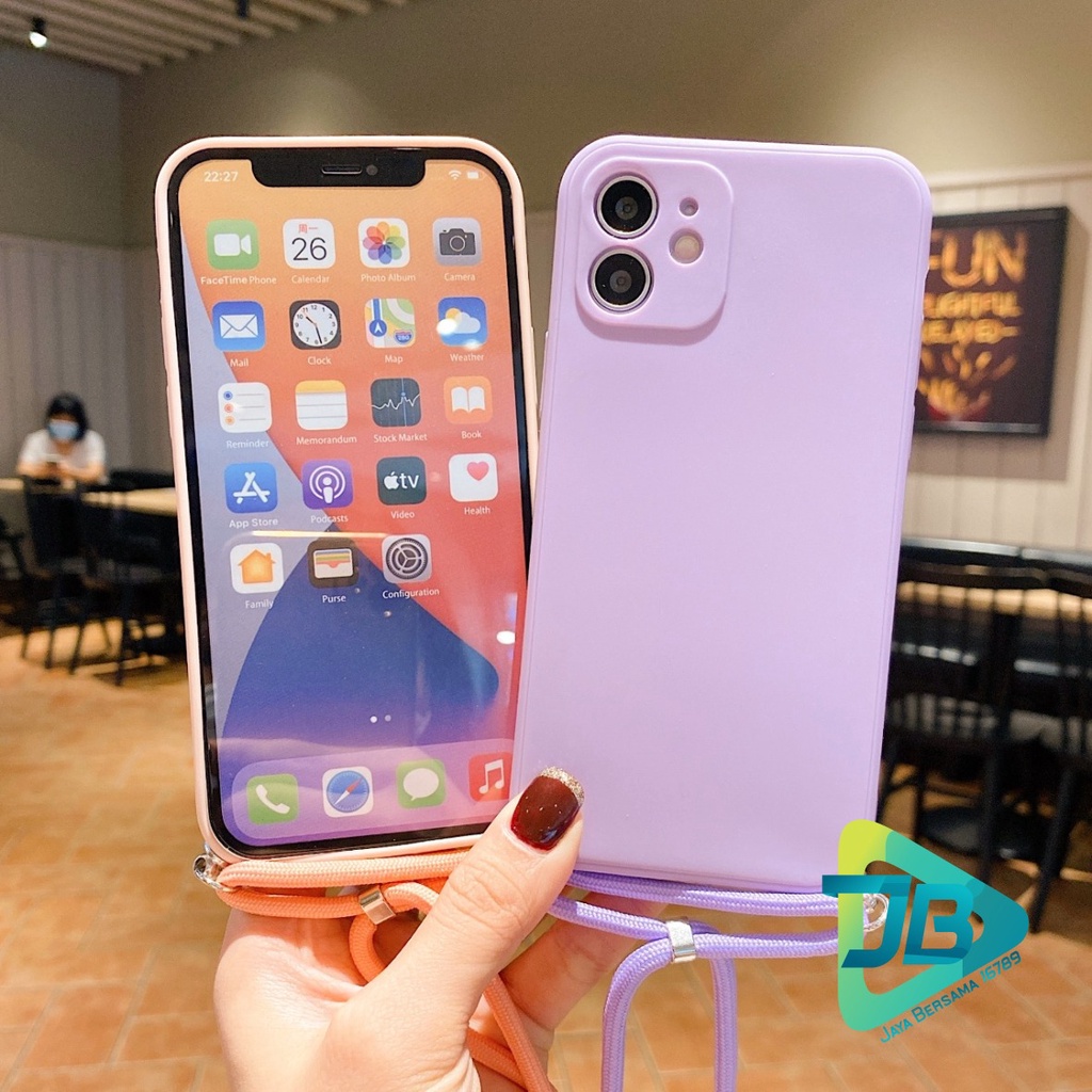 SOFTCASE SLINGCASE TALI LANYARD MACARON PELINDUNG KAMERA HUAWEI NOVA 7 JB5619