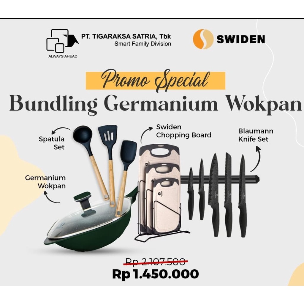 PROMO SPECIAL Bundling Germanium Wokpan