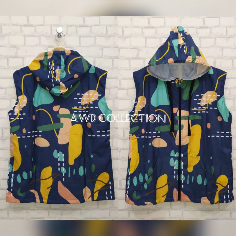 Rompi Parasut Printing Wanita / Rompi Sepeda