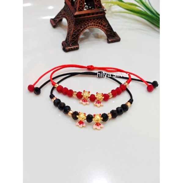 Gelang kristal Gelang ikan Emas koy Gelang tali serut