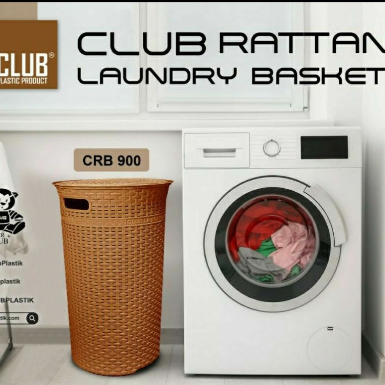 LAUNDRY BASKET CLUB CRB900 | KERANJANG PAKAIAN ROTAN