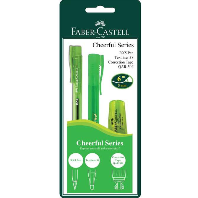 

HOT SALE Faber-Castell Cheerful Series - Green Terjamin