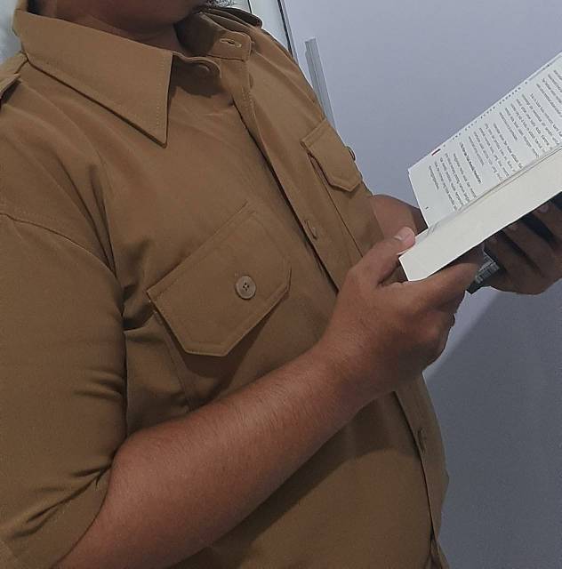 Baju Seragam PNS / Pemda / Khaki Tua, GELAP/ Keki Setelan Pria