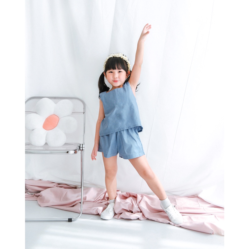 LULA SET | Setelan Anak | Celana Anak | Atasan Bawahan Linen Anak | Baju Anak | Oneset Anak