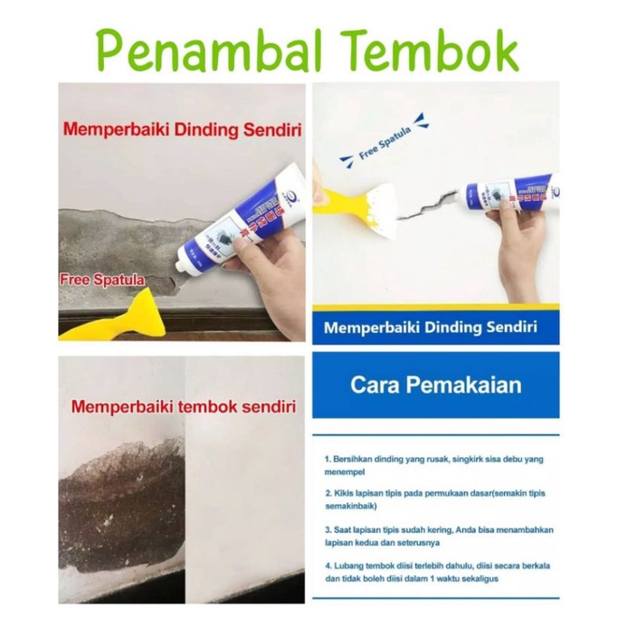 Dempul Penambal Tembok Retak