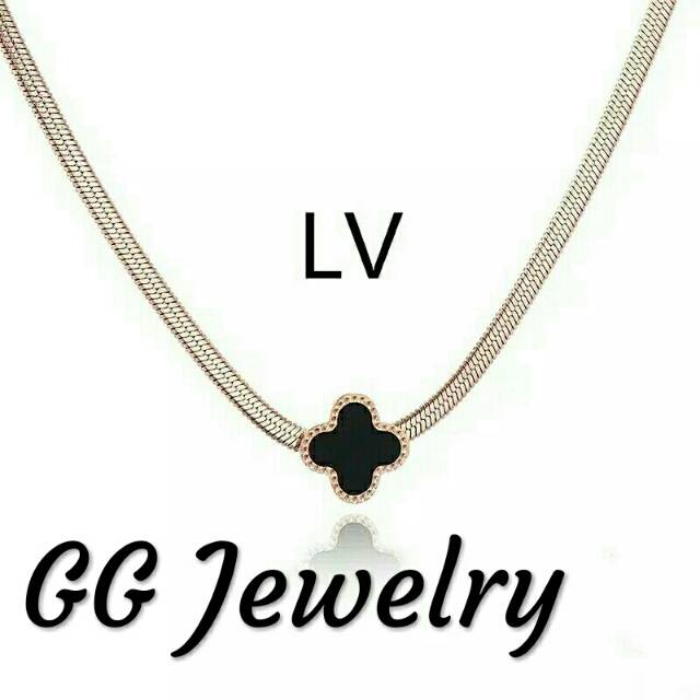 Kalung Titanium Premium model BVLGAR*I &amp; L*V #KL-137