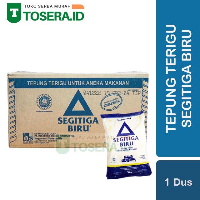 

PROMO [COD] SEGITIGA BIRU Tepung Terigu 1 Kg (1 dus)