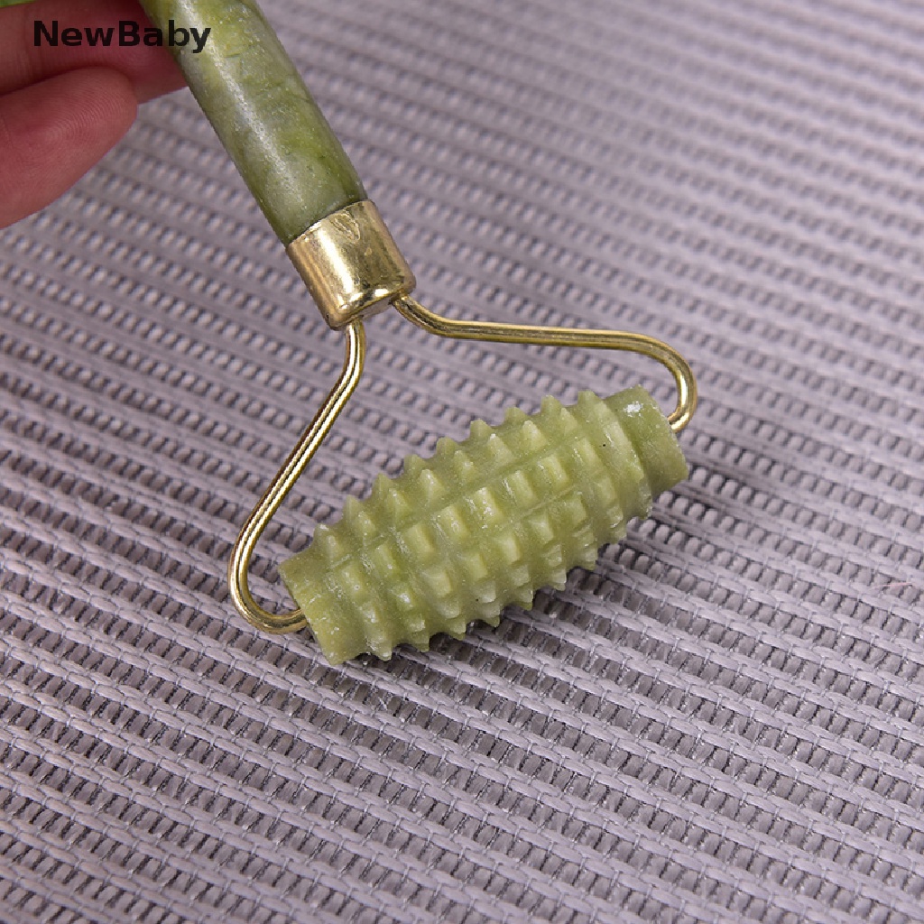 NewBaby 1Pc Women Men Facial Massager Body Head Neck Foot Nature Beauty Tool Jade ID