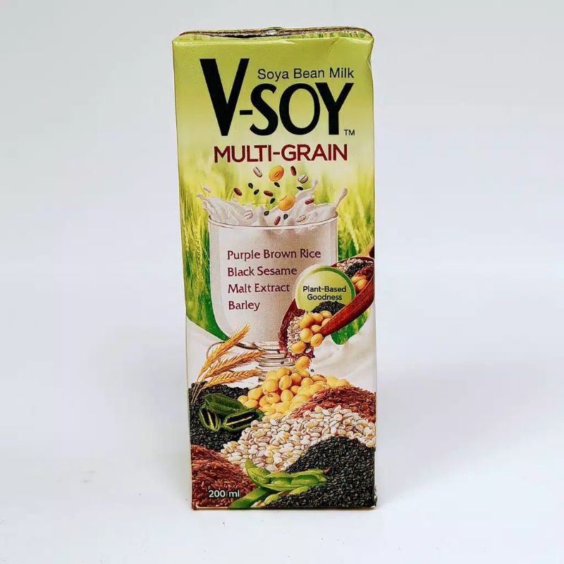 V Soy Multi Grain 200ml Vsoy Multigrain V Soy Multi Grain 200 Ml Soya Bean Milk Susu Kedelai Shopee Indonesia