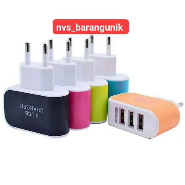 (nvs) kepala chareger/charger USB/charger multifungsi /kepala charger