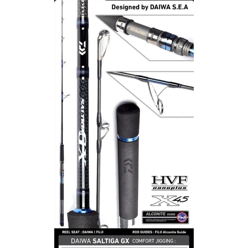 Joran Daiwa Saltiga GX CJ 62HS-SD, 63MHS-SD, 64MS-SD