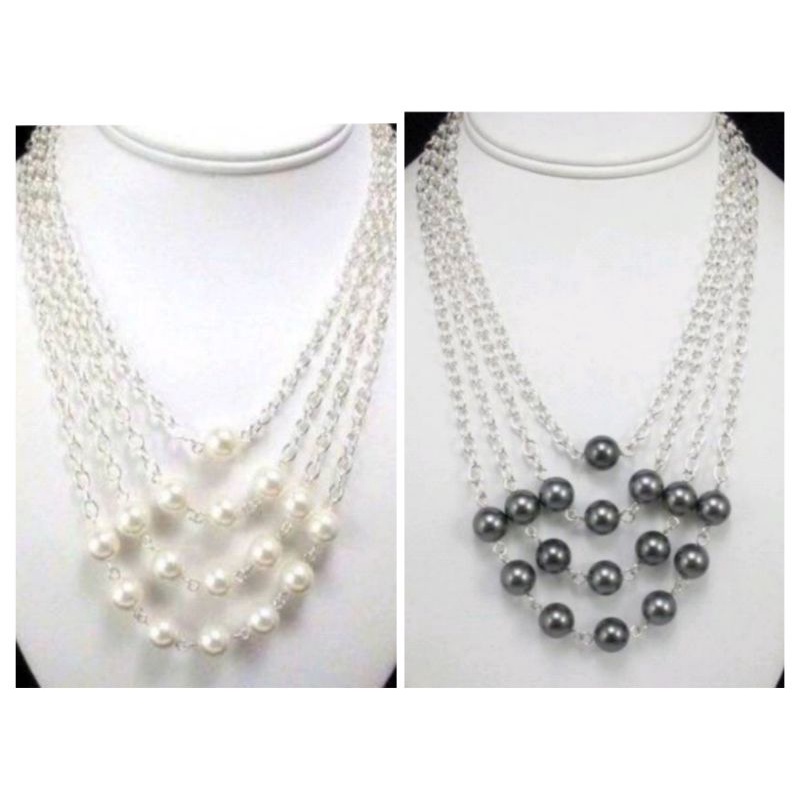 Aksesoris Kalung Mutiara Juntai //Kalung Aksesoris Hijab