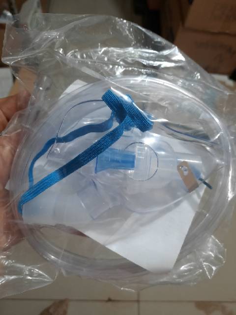 Masker Nebuizer Anak uk M merk Work dengan wadah obat dan selang