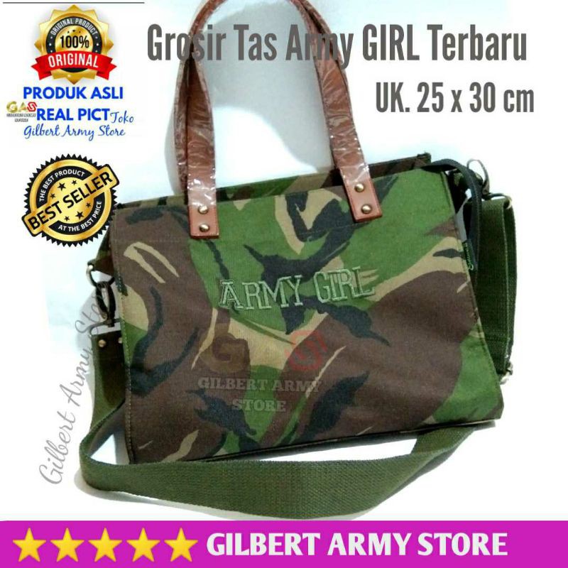 Tas Loreng Army Girls Kualitas Premium Gilbert Army Store Murah Grosir Tas Militer Tas Wanita Army Selempang slempang