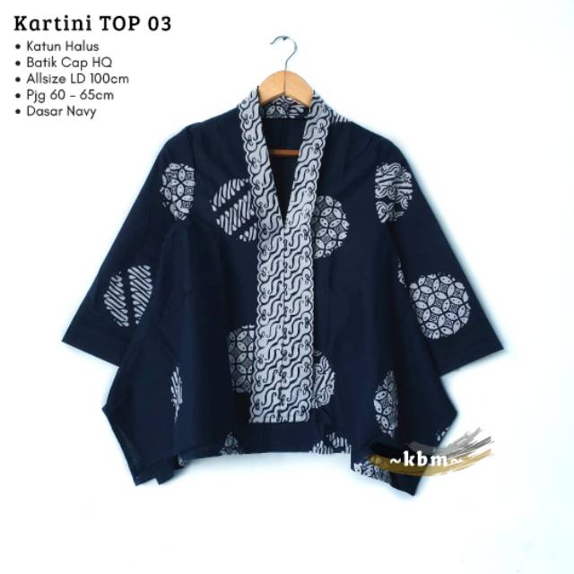 Kartini top ori batik solo