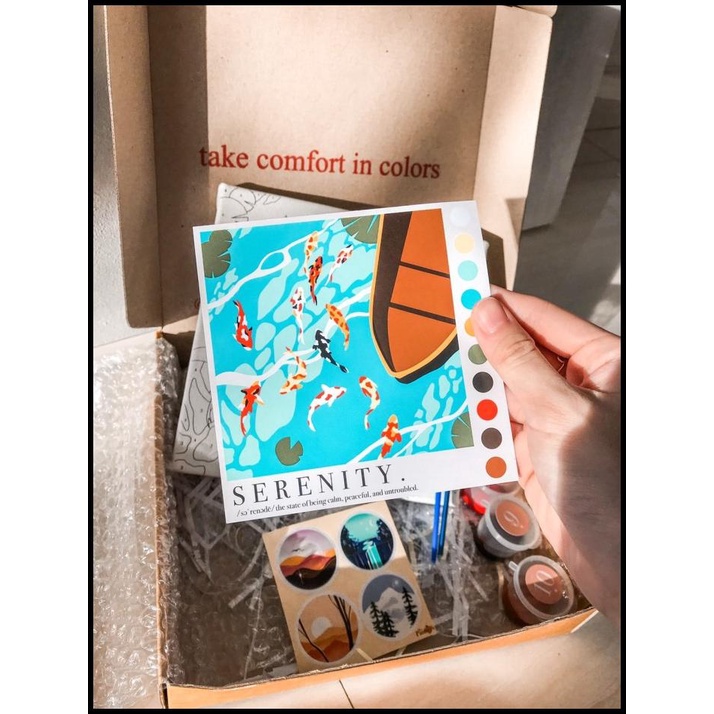 

Paint By Number [Serenity] | Bypainters | Painting Kit | 20X20 Canvas