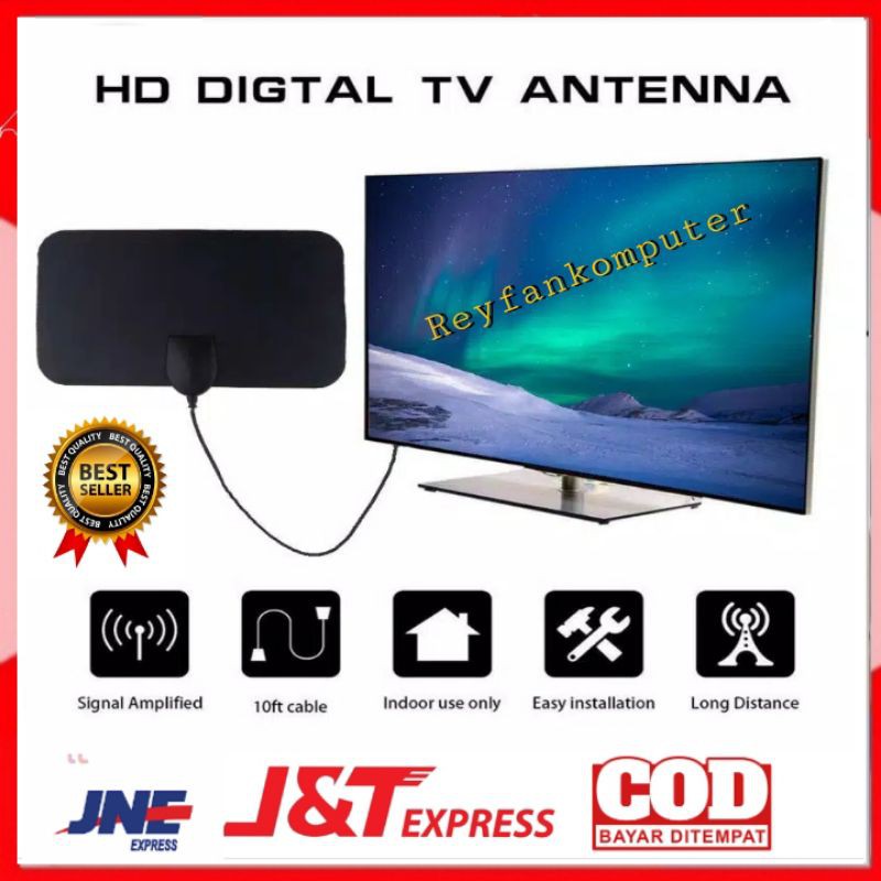 Antena Penguat Sinyal TV Digital Indoor DVB T2 4K