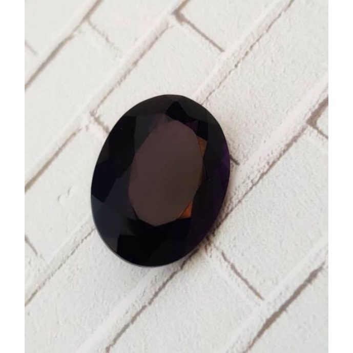 Batu natural kecubung wulung cutting