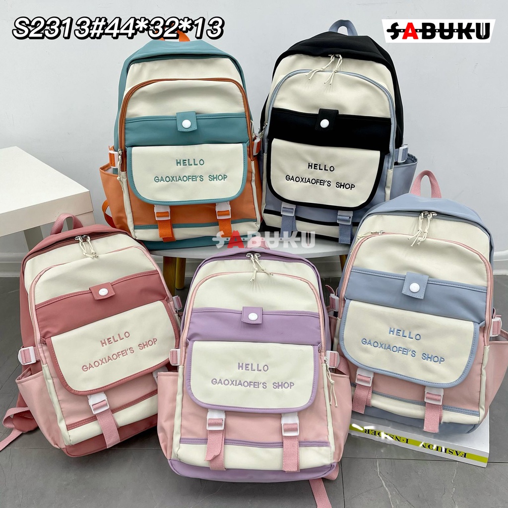 Tas Sekolah Anak Perempuan Tas Ransel Sekolah Wanita Korea Backpack Wanita kekinian -219