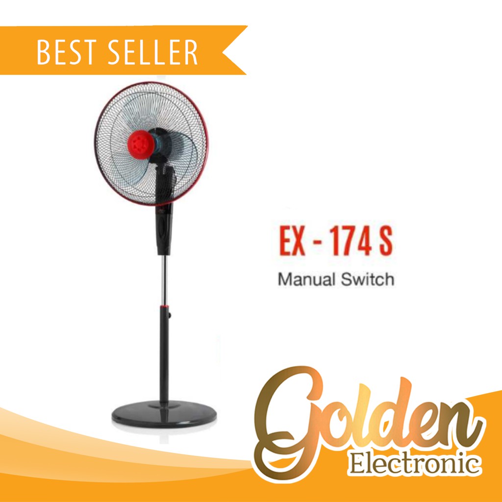 MASPION EX-174 / EX-174S STAND FAN 16&quot; Paling Murah EX 174 S 16 Inch Kipas Angin Berdiri