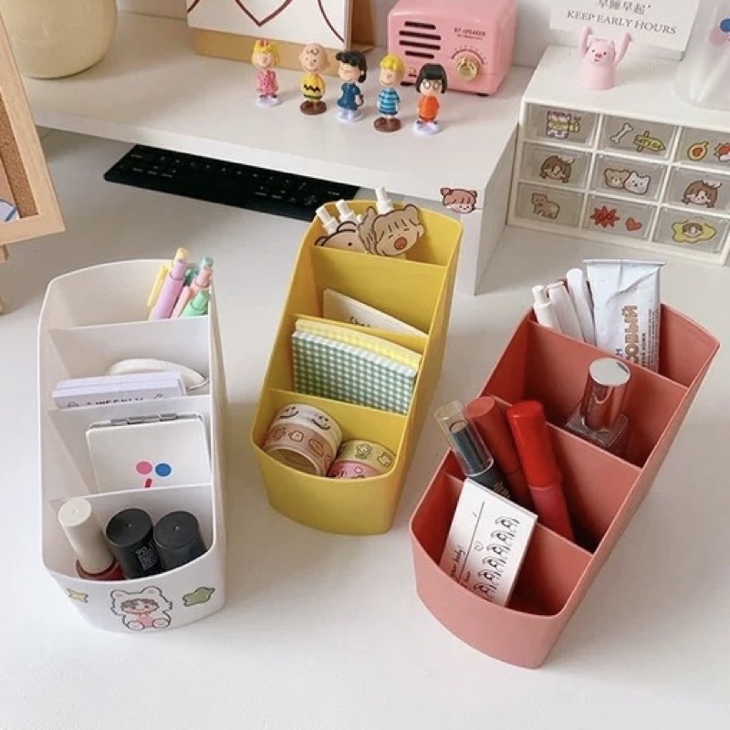 cute macaroon desk organizer meja imut kawaii tempat pen make up