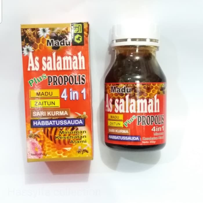 

Madu Assalamah Plus Propolis 4in1 (Madu,Zaitun,Sarikurma dan Habbatusa