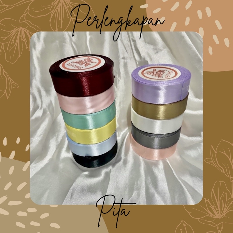 

[PERLENGKAPAN] Pita Satin 2,5cm / 1inch