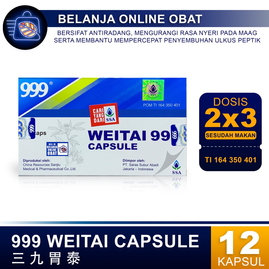 WEITAI 999 CAPSULE // Obat Maag