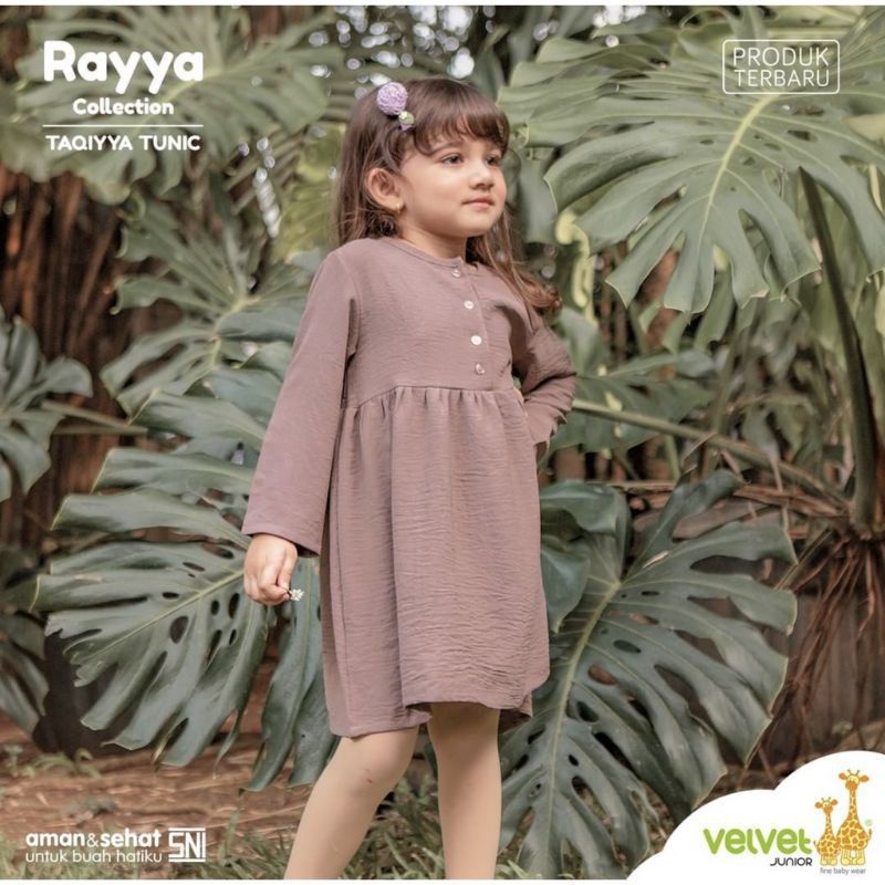 VELVET junior taqiyya &amp; taalea tunic rayya colection / tunik Velvet junior taalea dan taqiya dress Velvet junior