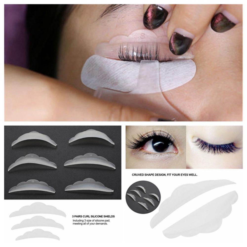 Lily 3pasang Bulu Mata Perm Wanita Fashion Silikon Tertanam Grafting Eyelashes