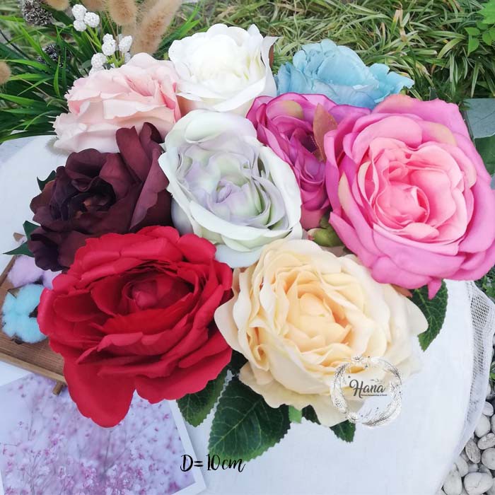 Bunga plastik wedding /  bunga mawar plastik