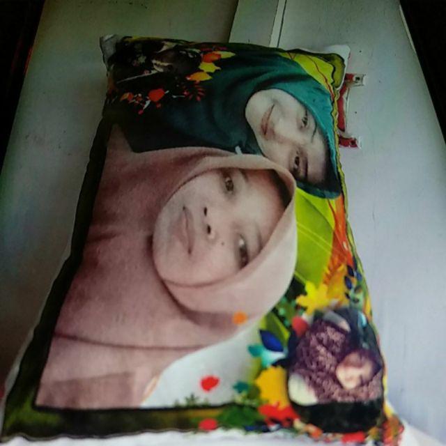 Bantal Foto Fullprint Bantal Custom Desain Cantik Hasil Berkualitas,tersedia 3ukuran Bantal Kenangan