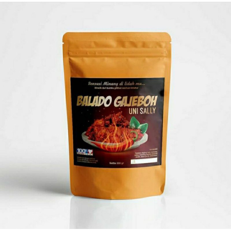 

Balado gajebo 300gr/rendang daging sapi/rendang padang/balado padang/non MSG