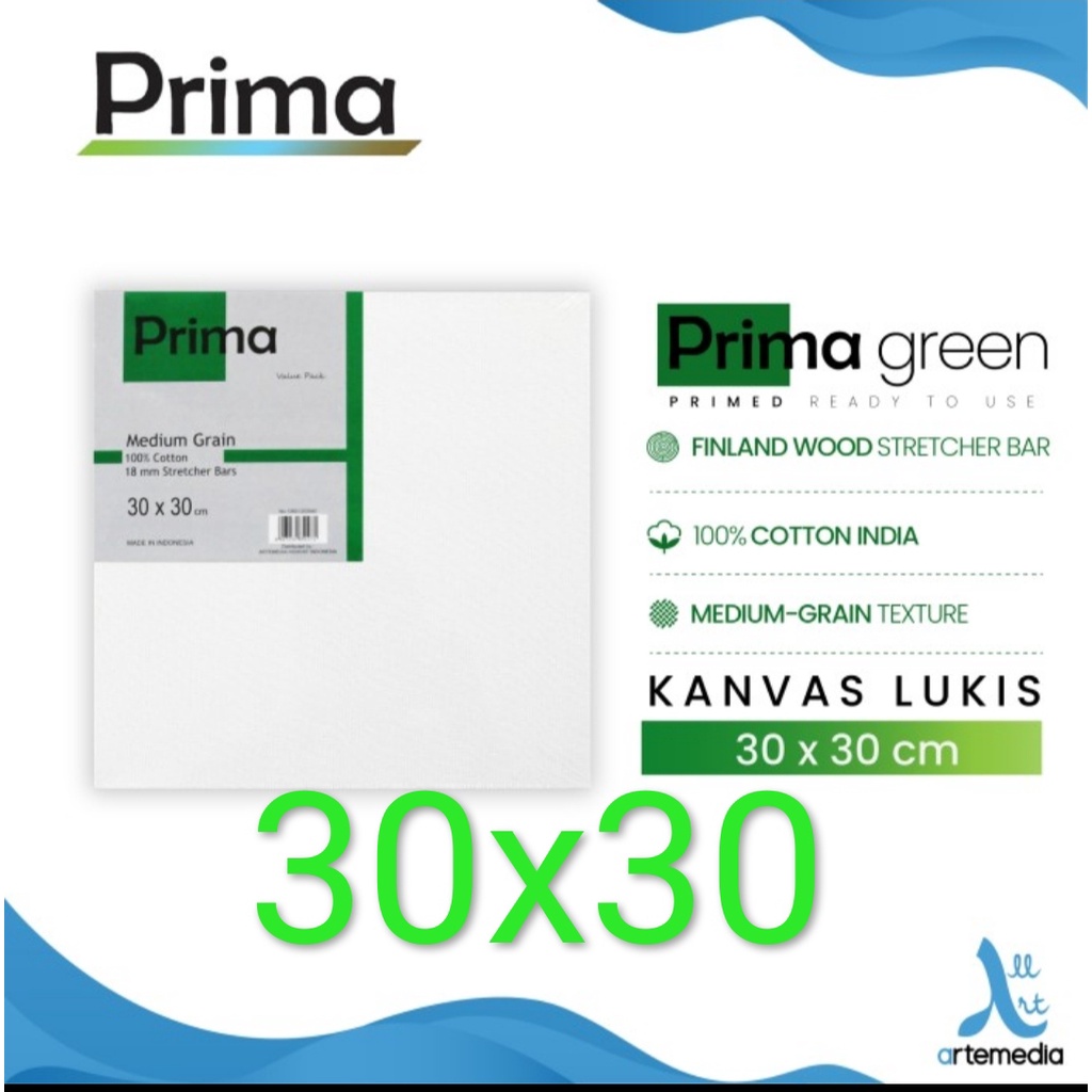 

kanvas prima green 30 x 30 satuan