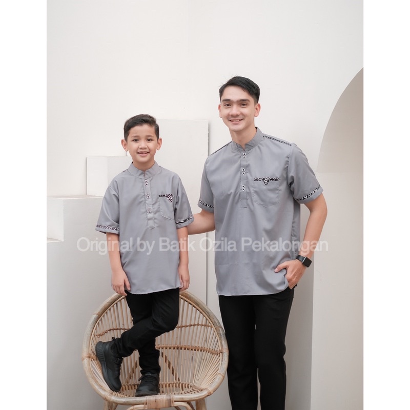 Baju Koko Couple Ayah Anak - Kurta Couple Terbaru 2022 - Koko Anak COD