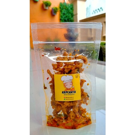 

USUS KRISPI PEDAS DAUN JERUK/KERIPIK USUS PEDAS DAUN JERUK
