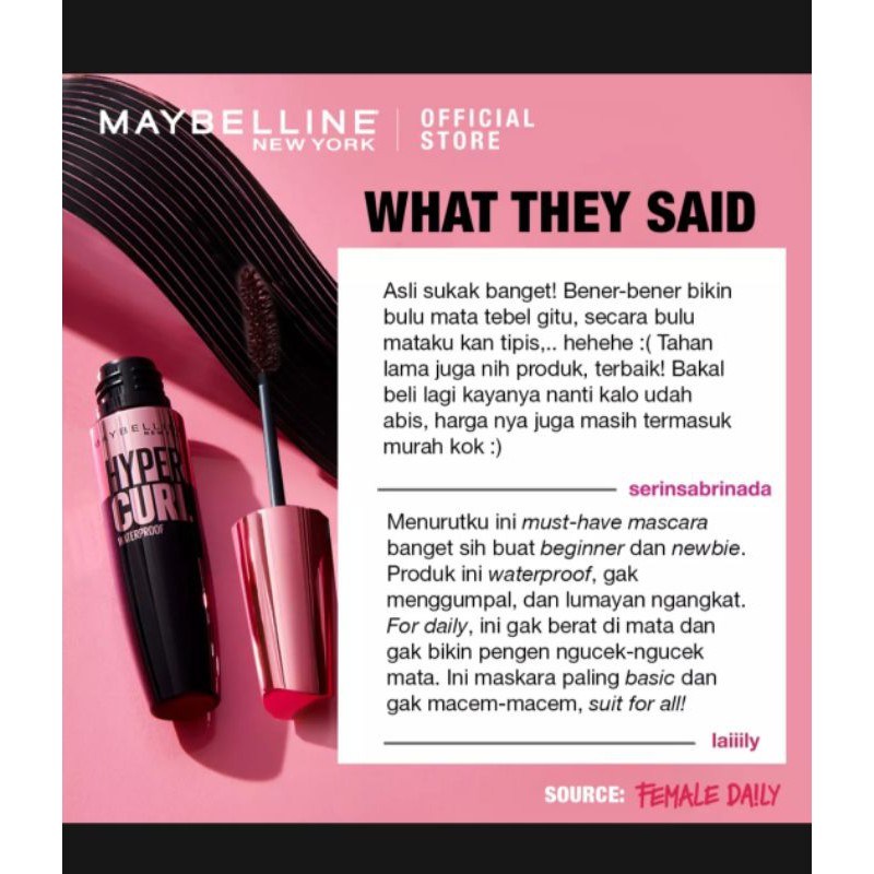 Maybelline mascara Waterproof