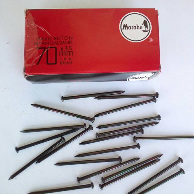 Paku Beton Hitam 70mm Merk Marabu