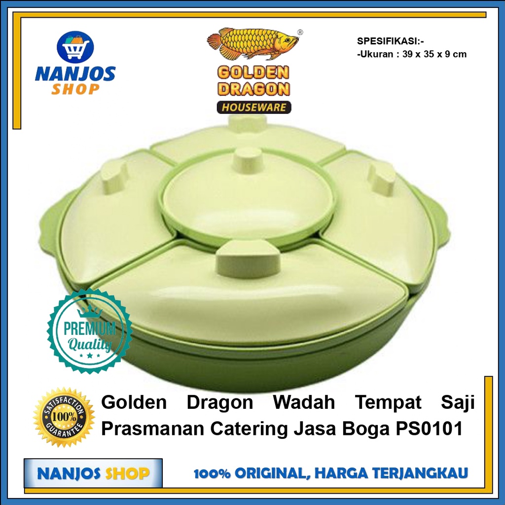 Golden Dragon Wadah Tempat Saji Prasmanan Catering Jasa Boga PS0101