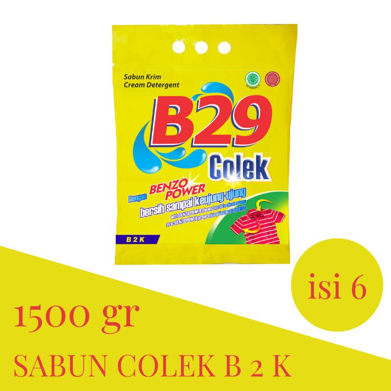 Jual Sabun B29 Colek B2K Cream Detergent X 6 Pcs | Shopee Indonesia