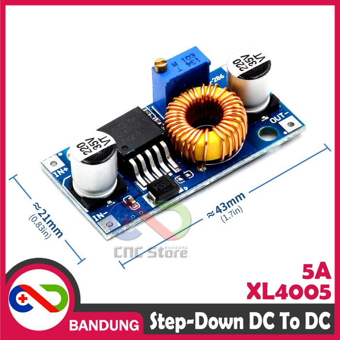 XL4005 DC STEP DOWN ADJUSTABLE POWER SUPPLY MODULE LITHIUM