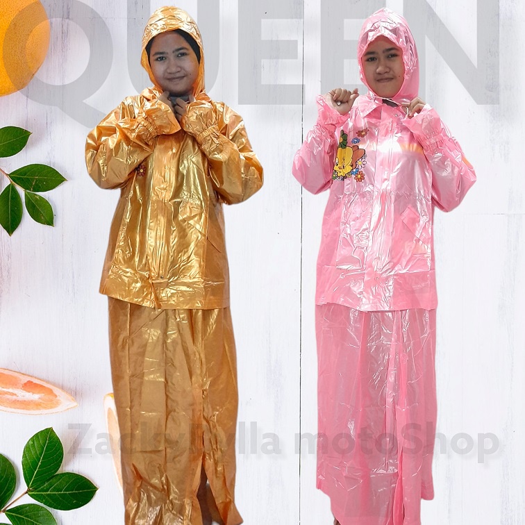 Jas Hujan QUEEN Jaket Rok Wanita Queen 965