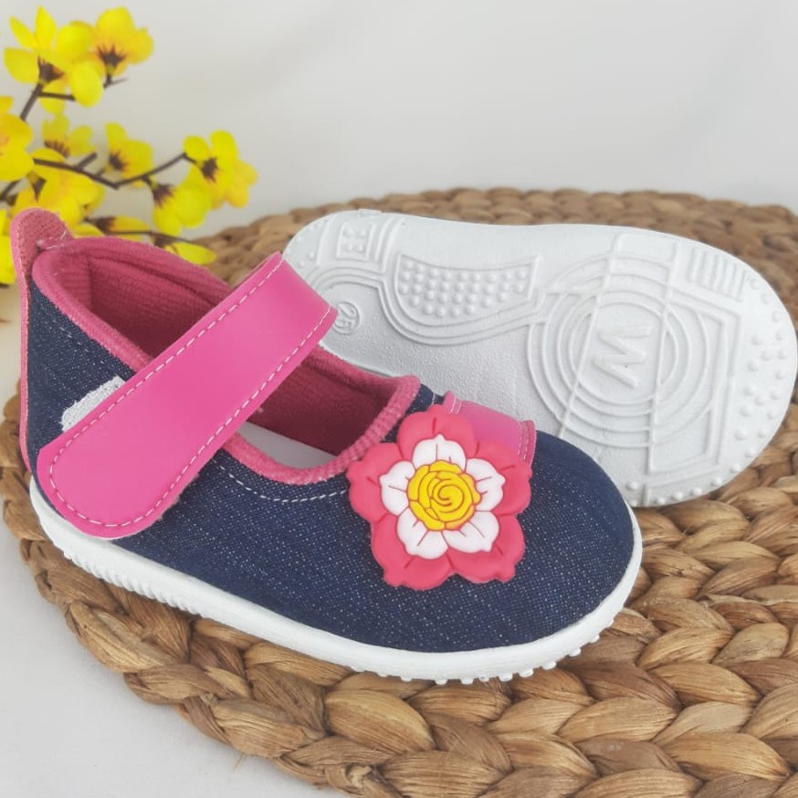 mandirishoesstore-SEPATU ANAK 1-2.5 TAHUN BUNGA BUNYI PINGGIR FAY21