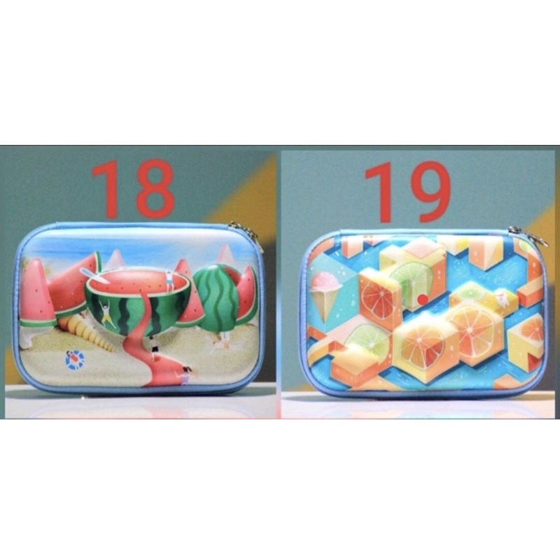 

Pencil case tempat pensil timbul hardtop 3D