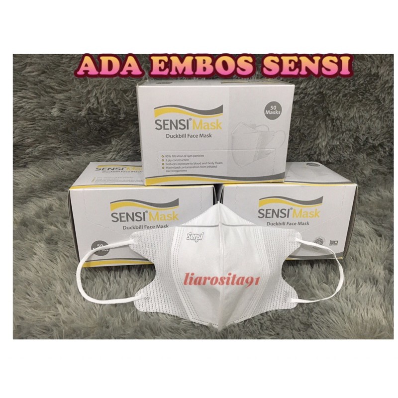 Masker sensi duckbill 3ply ORIGINAL repack isi 1 5 Pcs Masker sensi duckbill 3ply ORIGINAL repack isi 1 5 Pcs