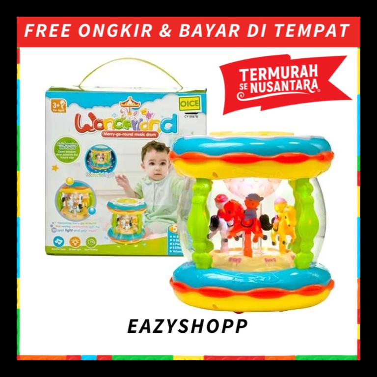 READY MAINAN ANAK BAYI MUSIK DRUM KECIL LAGU LAKI LAKI PEREMPUAN 3 6 9 BULAN TERMURAH