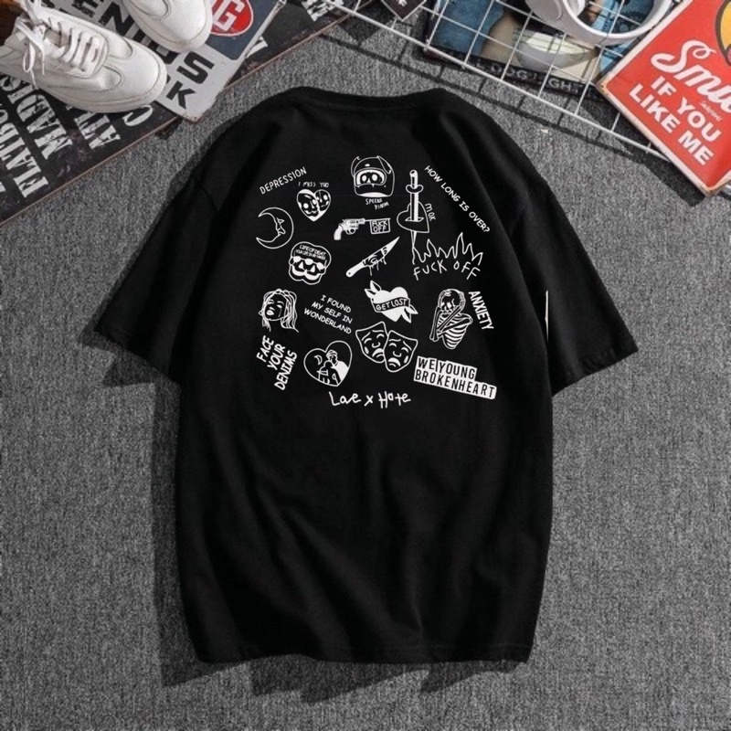 NAOMI Kaos Distro YP Love Suck / Kaos Pria / Kaos Wanita #COD