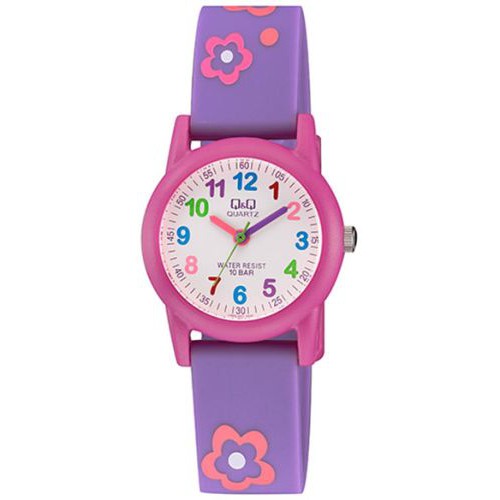 QQ QNQ Q&amp;Q ORIGINAL RUBBER BAND CHEERFULL STYLE VR99J001-005Y Jam Tangan Anak