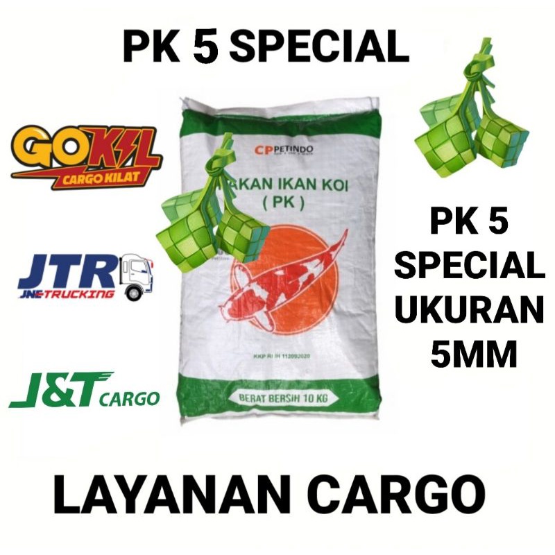 pk 5 special pelet karungan 10kg layanan cargo